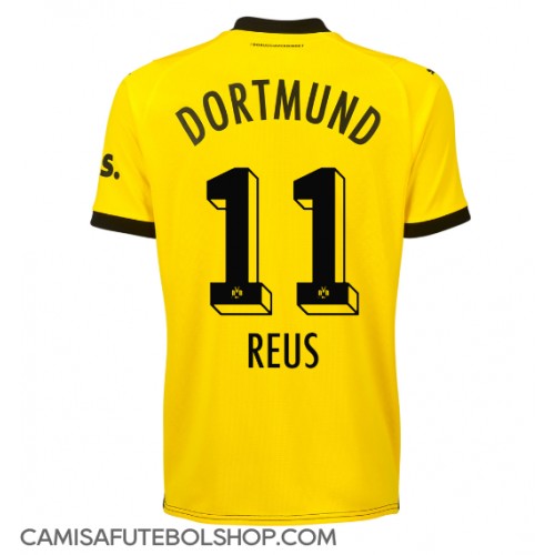 Camisa de time de futebol Borussia Dortmund Marco Reus #11 Replicas 1º Equipamento Feminina 2023-24 Manga Curta